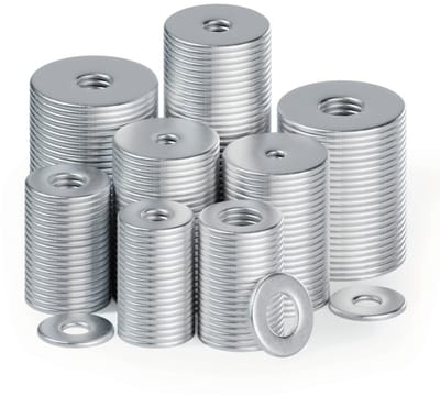 Dailygoods- Onderlegringen 60 Stuks - Grote Ronde Onderlegringen M8 x 30mm - Roestvrijstalen Sluitringen - Corrosiebestendig - Duurzaam - Perfecte Pasvorm - Onderlegschijf