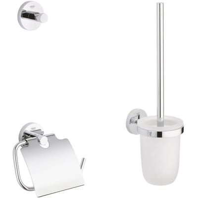 GROHE Essentials Accessoireset - Toiletrolhouder - Toiletborstelset - Haak