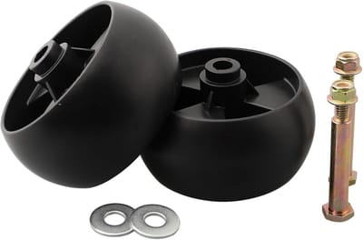 Grasmaaier Dekwielen - Reserveonderdelen Gazon - Gazononderhoud Verbeteren - Duurzame Metaalconstructie - 5 Inch Velg - Zilver
