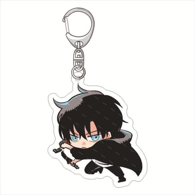 Solo Leveling Populaire Cartoon Anime Acryl Dubbelzijdige Sleutelhanger Rugzak Decoratie Accessoires Neutraal Feest Verjaardagscadeau gray