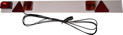Verlichtingsbalk kunststof voor aanhanger - lengte 137 cm - 8 meter hoofdkabel - 13 polige aansluiting - Plug & Play