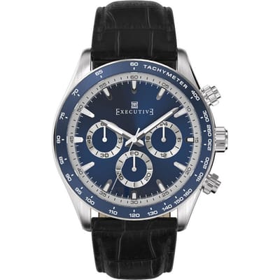 Executive Tweed Chronograph Staal 42mm | EX-1018-04