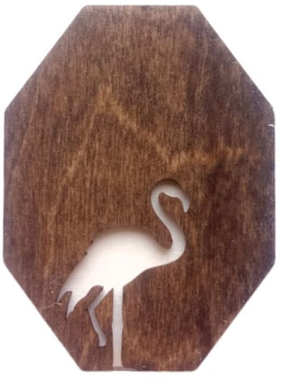 Naaldenhouder - Houten Naaldendoosje Flamingo