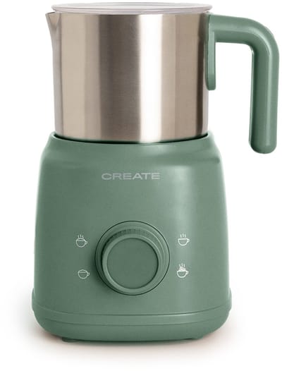 CREATE - Melkopschuimer en verwarmer met afneembare kan - Sage - MILK FROTHER RETRO