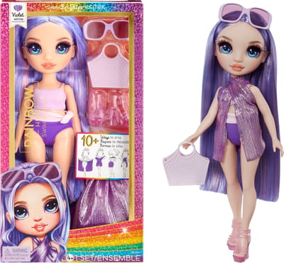 Rainbow High Swim & Style-modepop - 28 cm - Violet (paars)