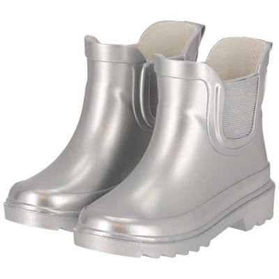 Morethansocks - Regenlaarzen - Kids - Chelsea - Zilver / 27/28