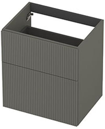 INK - Onderkast 2L A-sym Gelakt Gefr. Front - 600x450x650 Mm - Mat Beton Groen