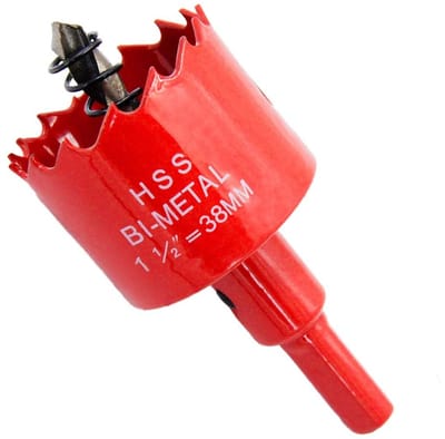 Dailygoods- Gatenzaag 38mm - HSS Hoogwaardige Staal - Multifunctioneel - Voor Hout/Plastic/Staal - Schokbestendig - Snelle Snede - Boor