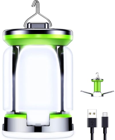 CLVP® Kampeerlamp - Camping Lamp - Kampeer Lantaarn - Noodlamp Oplaadbaar