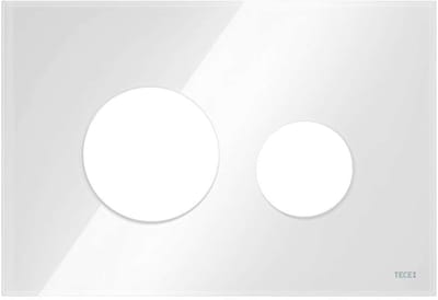 Tece TECEloop - Frontplaat voor bedieningsplaat TECEloop, wit glas 9240671