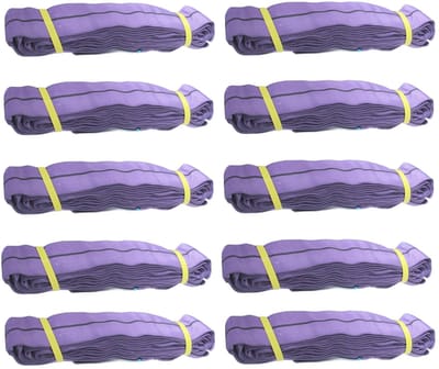 10x Rundschlinge 1000kg 1 to lila 4m Umfang Hebeband Hebeschlinge Kran Hebegurt