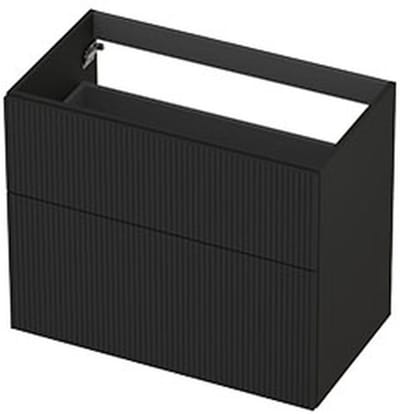 INK - Onderkast 2L A-sym Gelakt Gefr. Front - 800x450x650 Mm - Mat Zwart