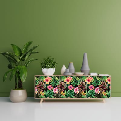 Tropische meubelsticker wittawas 40 x 60 cm