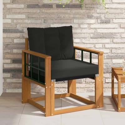 vidaXL - 2 - Stuk - Buitensofa - Massief - Acacia - Hout - Naturel