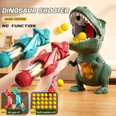 Kinderen spelen met dinosaurussen eenden schiet speelgoedpistolen ouder-kind interactieve gevechten jongens' airsoft kogeltjespistolen