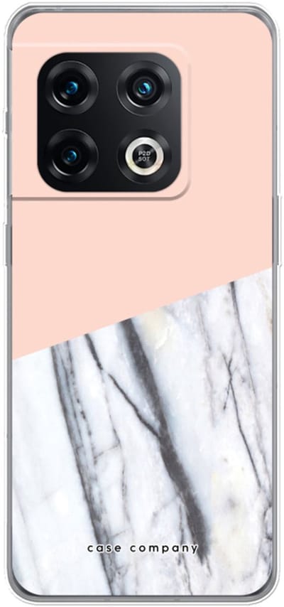 Case Company® - Hoesje geschikt voor OnePlus 10 Pro hoesje - A touch of peach - Soft Cover Telefoonhoesje - Bescherming aan alle Kanten en Schermrand