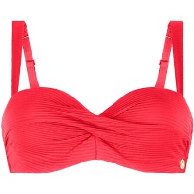 Ten Cate bikini top twisted bright red voor Dames | Maat 40C (80C)