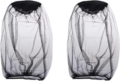 2 x Insectenwerend Hoofdnets met Extra Fijne Gaten, Bescherming Tegen Muggen, Ideaal voor Buitenactiviteiten, Wandelen en Kamperen