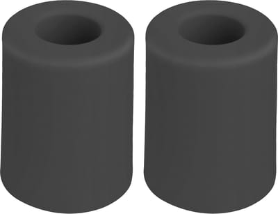 Deltafix Deurbuffer - 2x - deurstopper - zwart - rubber - 50 x 35 mm - schroefbevestiging