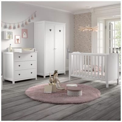 Jaxx 3-delige babykamer Amori White unisex