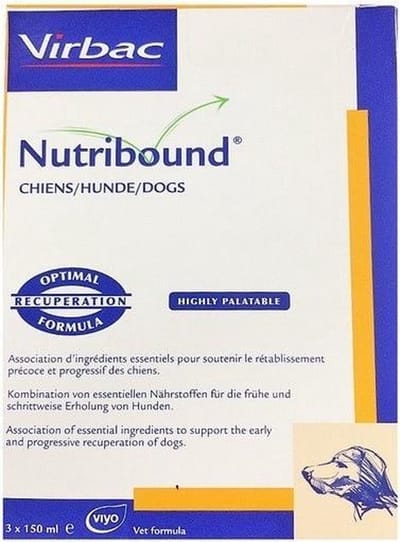 Virbac Nutribound - Herstelvoeding Hond - Omega 3 & 6 - Prebiotica - 3x150ml