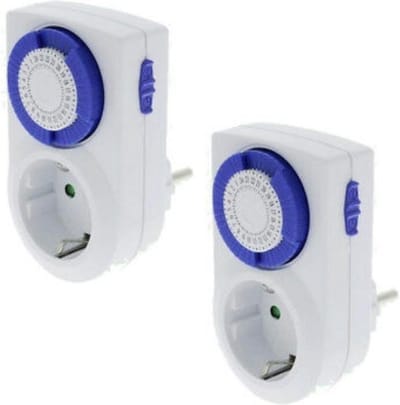 TQ4U schakelklok - Mechanisch - 24 uurs programma - Interval 30 min - Max 3500 watt - Kinderbeveiliging - 2 STUKS