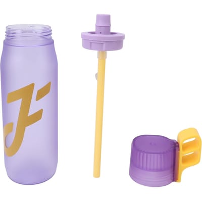 Air Water Up Fles met Smaakpods Rietje Geur Snelle Doorstroomsnelheid voor Buitensporten Lekdicht 650ml paars