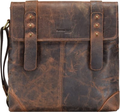 Greenland Nature Klassieke schoudertas leer 31 cm - Dames - brown