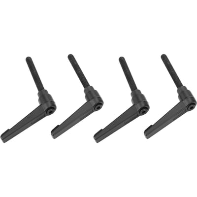 4 STKS Metalen Machineknoppen Verstelbare Bevestigingshandgreep M8 Buitendraad (70mm) black