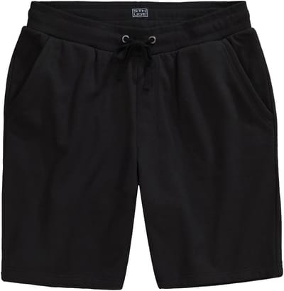 STHUGE - Heren - Sweatbermuda basic fit elastische band - Zwart - Maat 6XL