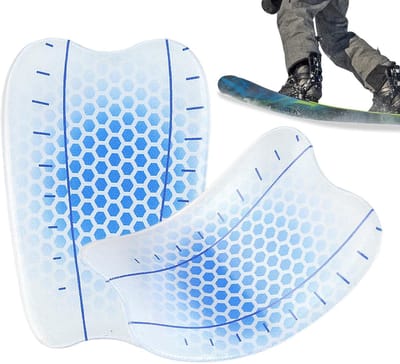 Ski Scheenbeschermers - Sneeuwsport Accessoires - Veilige Sneeuwactiviteiten - Schokabsorberende Bescherming - 20x15cm - Zwart