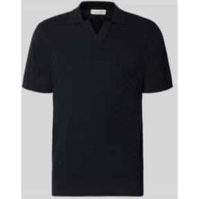 regular fit poloshirt met structuurpatroon model 'DYRVIK'
