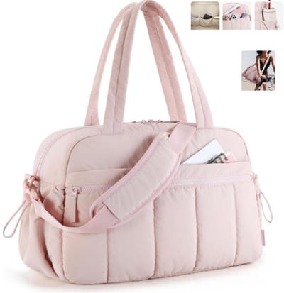 1 stuk – Sporttassen - Sporttas – Weekendtas voor dames – Handtas – Crossbodytas – Reistas – Waterdichte gymtas – Bagage – Compact & lichtgewicht – Stevig & duurzaam – Unisex – 41 x 18 x 29 cm – Roze