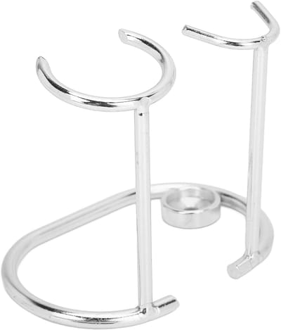 Scheermes Houder - Scheerhouder Stand - Hygiënisch Houden - Voorkomt Uitglijden - 11 x 9 x 4 cm - Zilver