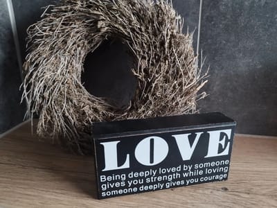 Houten blokje love