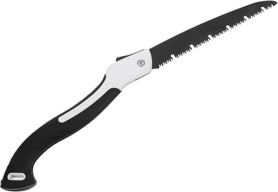 Opvouwbare Snoeizaag - Tuin Zaag - Takken Snoeien - Drievoudige Tanden - 10 Inch - Zwart