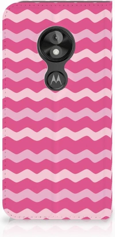 Motorola Moto E5 Play Hoesje met Magneet Waves Pink