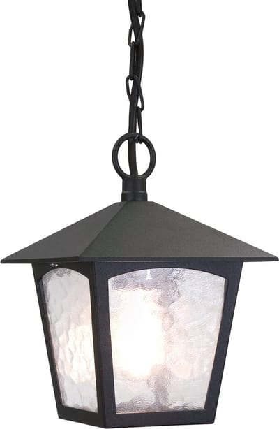 Landelijke Wandlamp - Steady Lighting - Metaal - Landelijk - E27 - L: 22.5cm - Voor Buiten - Woonkamer - Eetkamer - Zwart
