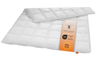 sleepling antibacterieel anti-mijt dekbed 135 x 200 cm | medium all-season dekbedovertrek (vulgewicht: 840 gr.) | Made in EU | antibacterieel | Ökotex 100 | wit