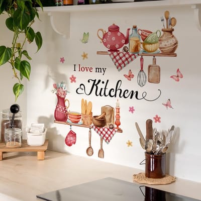 Dailygoods- Muursticker Eten Belettering - Muurstickers Keuken - Wanddecoratie Woonkamer - Wanddecoratie Slaapkamer - Wanddecoratie Kinderkamer - 100% Vriendelijk Vinyl