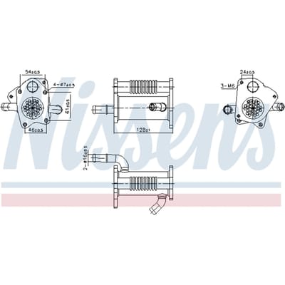 Radiator, uitlaatgasrecirculatie NISSENS 989446