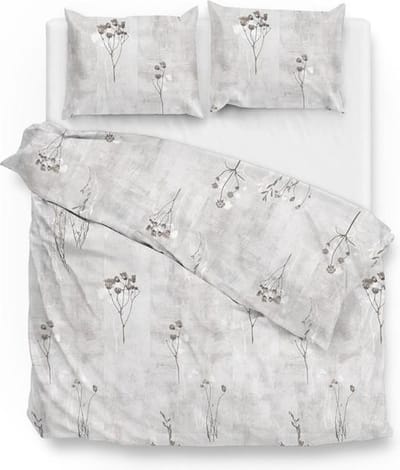 ZoHome Caiden Dekbedovertrek - Eenpersoons - 140x200/220 cm - Light Grey