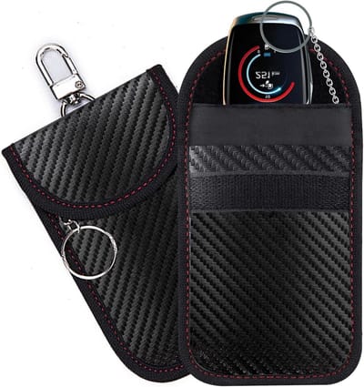 Anti-diefstal Faraday Pouch voor Sleutels, Premium RFID Signaalblokkering, Bescherming voor Sleutelloze Toegang en Voertuigbeveiliging