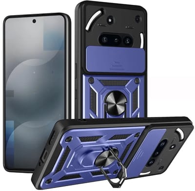 Hoesje geschikt voor Nothing Phone (3a) - Techsuit Camshield Back Cover - Blauw