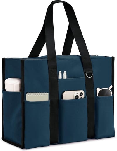 Grote Mesh Strandtas voor Vrouwen, Ideaal voor Strand, Reizen en Winkelen met Rits en Schouderband