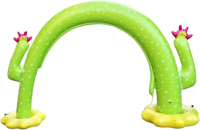 Watersproeier Kinderen - Opblaasbaar Speelgoed - Zomerse Spelletjes - Stabiele Verankering - 166 cm Hoog - Groen
