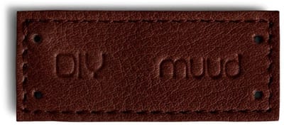 MUUD QB-4628 Fabia Handgemaakt leren label DIY Muud