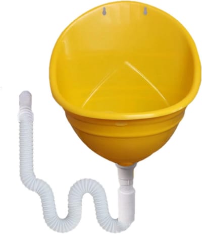 Draagbaar Urinoir - Omleiding Toilet - Outdoor Gebruik - Waterloos Ontwerp - 34 cm Hoog - Geel