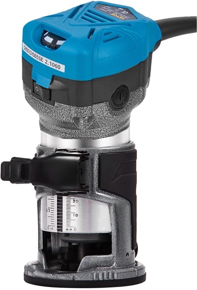 Compacte Soft Start-frezenset, variabele snelheid 10000-30000 tpm, 2 voetstukken, duurzame insteekvoet, 710W