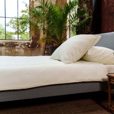 Kayori Naka Dekbedovertrek Katoen 200x200-220 + 2 slopen cm - Tweepersoons - GOTS Gecertificieerd Katoen - Offwhite